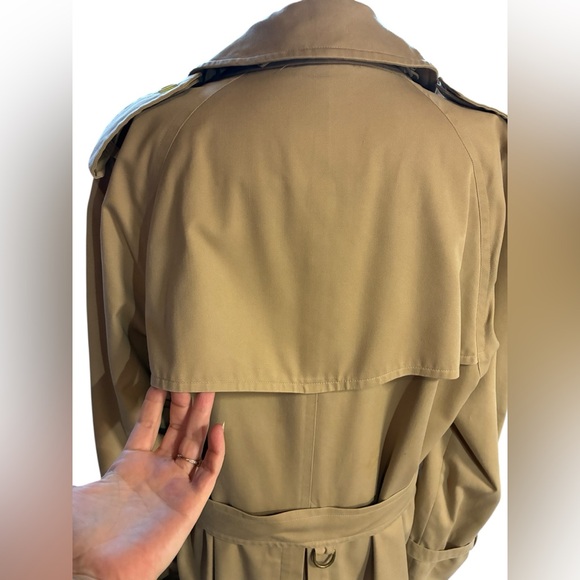 Burberrys’ Vintage Khaki Trench Coat, Men’s Size 40 Regular-Quality Made-Pre ‘99 - Picture 7 of 16